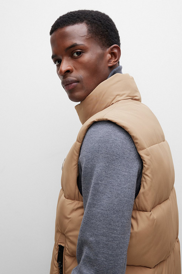 SLEEVELESS JACKET BOSS - 260 BEIGE